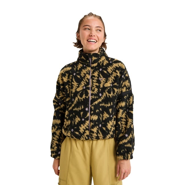  Roxy Boundless Spirit Zippered Kadın Siyah Polar Ceket