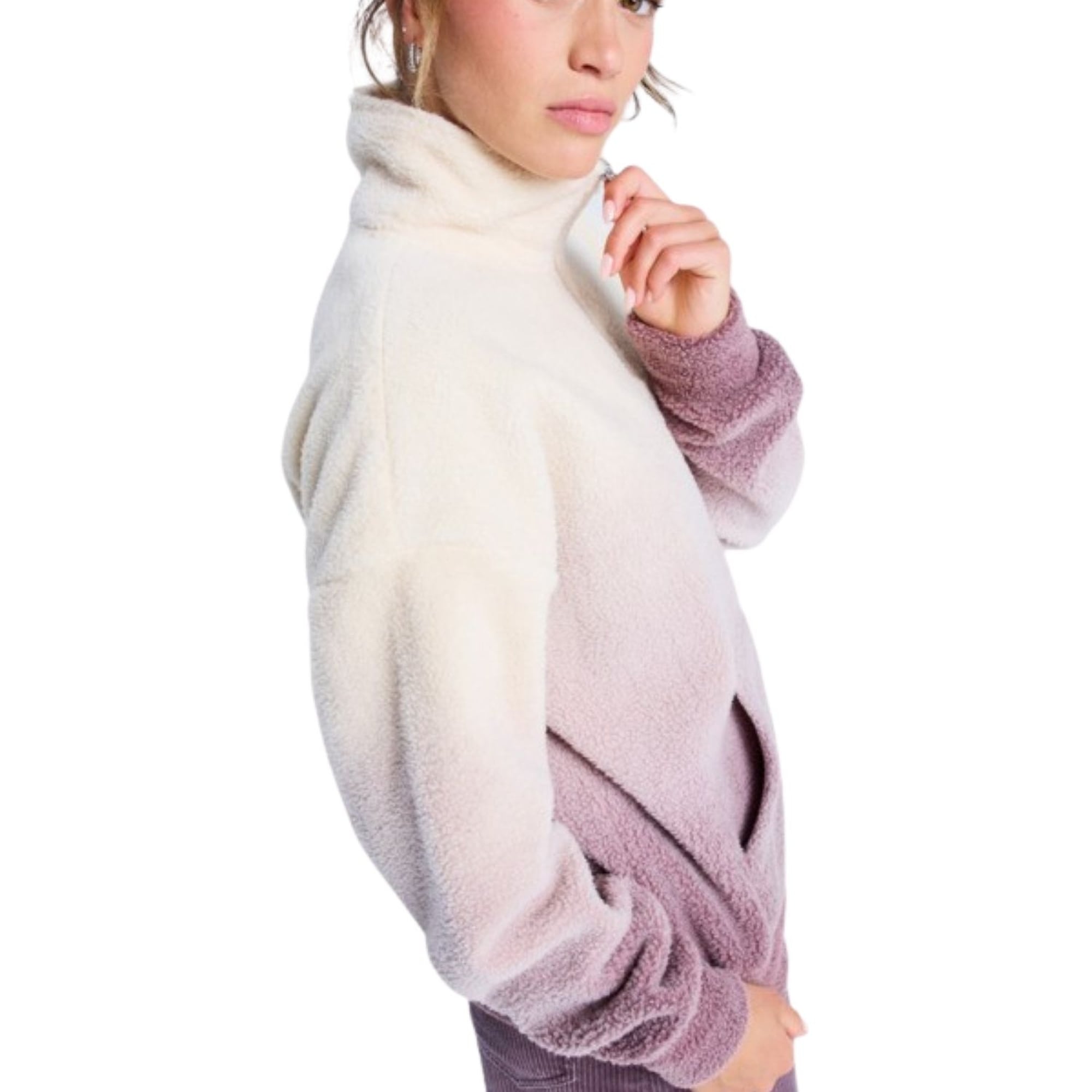 Roxy Live Out Loud Gradient Kadın Mor Polar