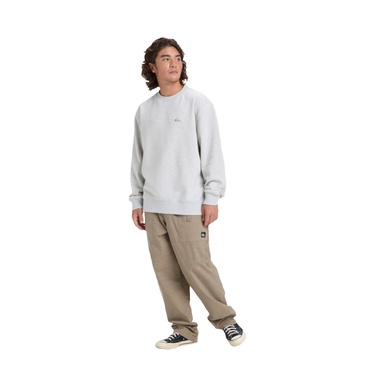  Quiksilver Salt Water Crew Erkek Gri Sweatshirt