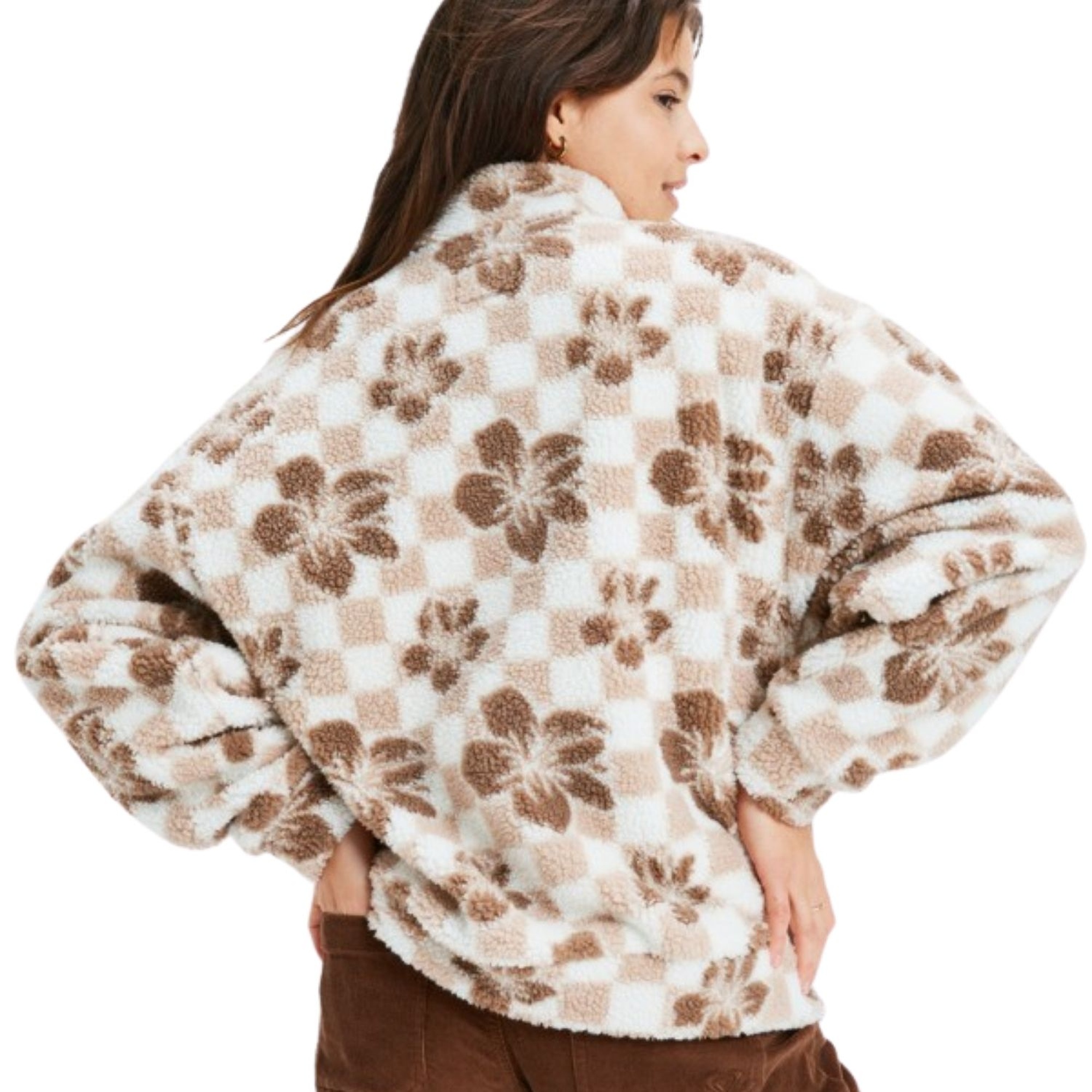 Roxy Jive Talking Bonded Kadın Kahverengi Polar