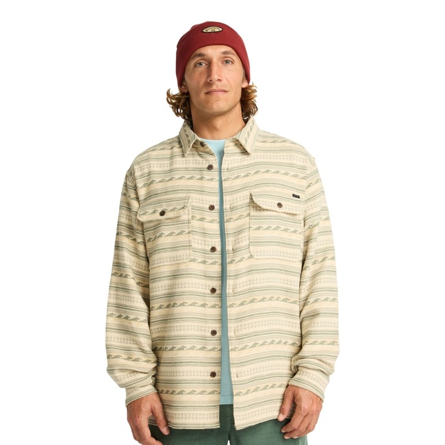  Billabong Offshore Jacquard Flannel Erkek Bej Gömlek