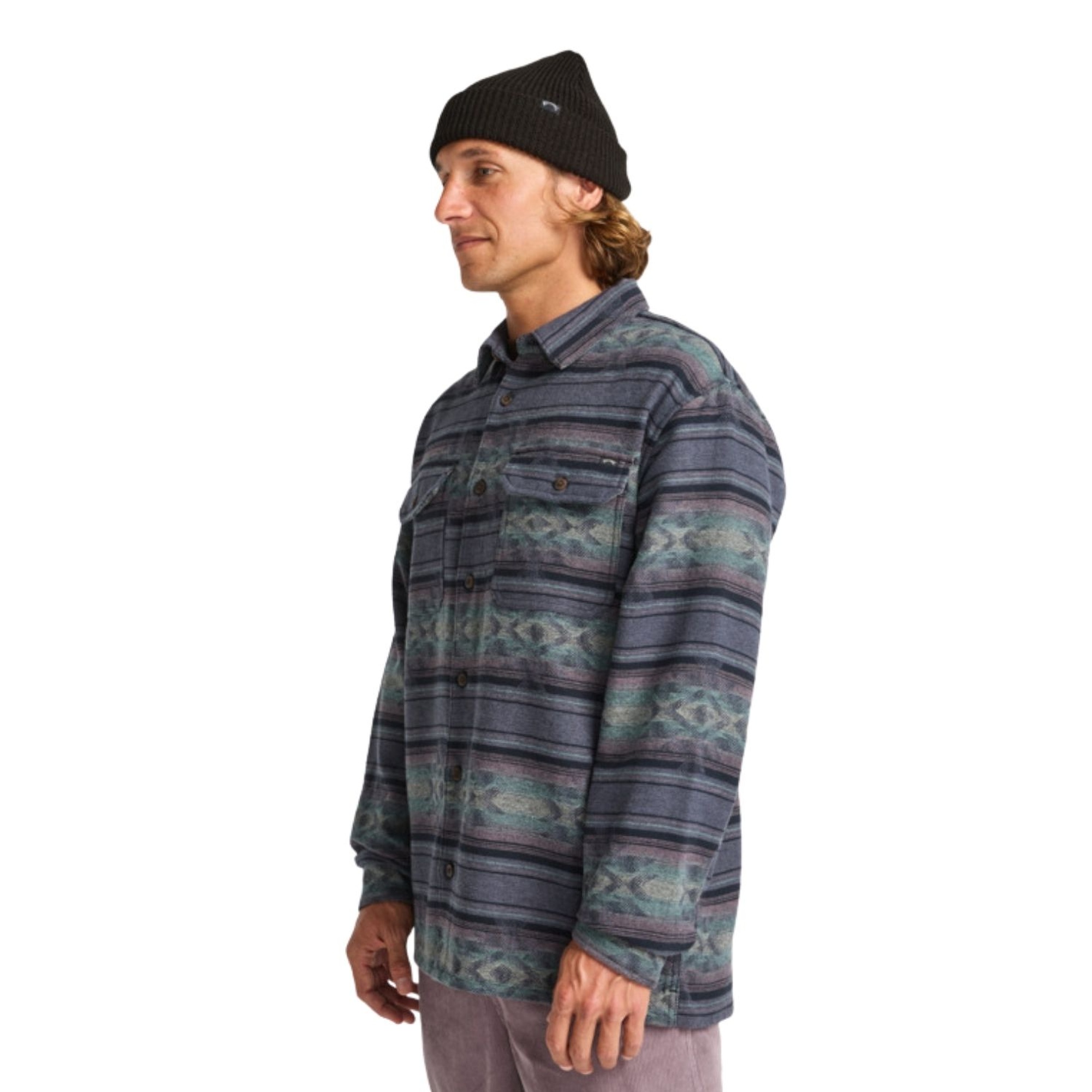 Billabong Offshore Jacquard Flannel Erkek Mavi Gömlek