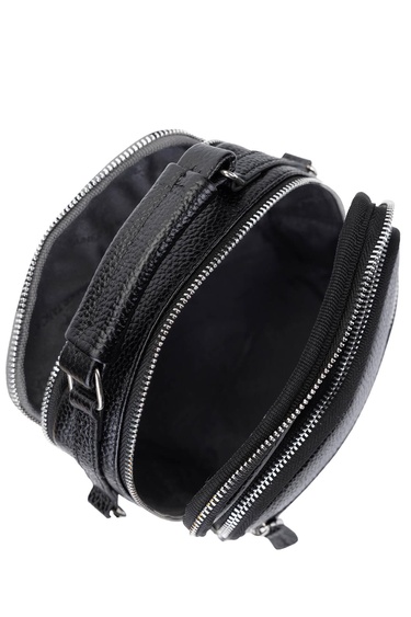  Tamer Tanca Erkek Hakiki Deri Siyah Floter El Çantası