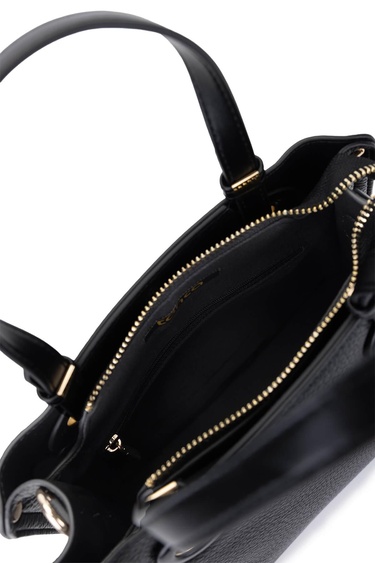  Tamer Tanca Kadın Suni Deri Siyah Omuz Çanta