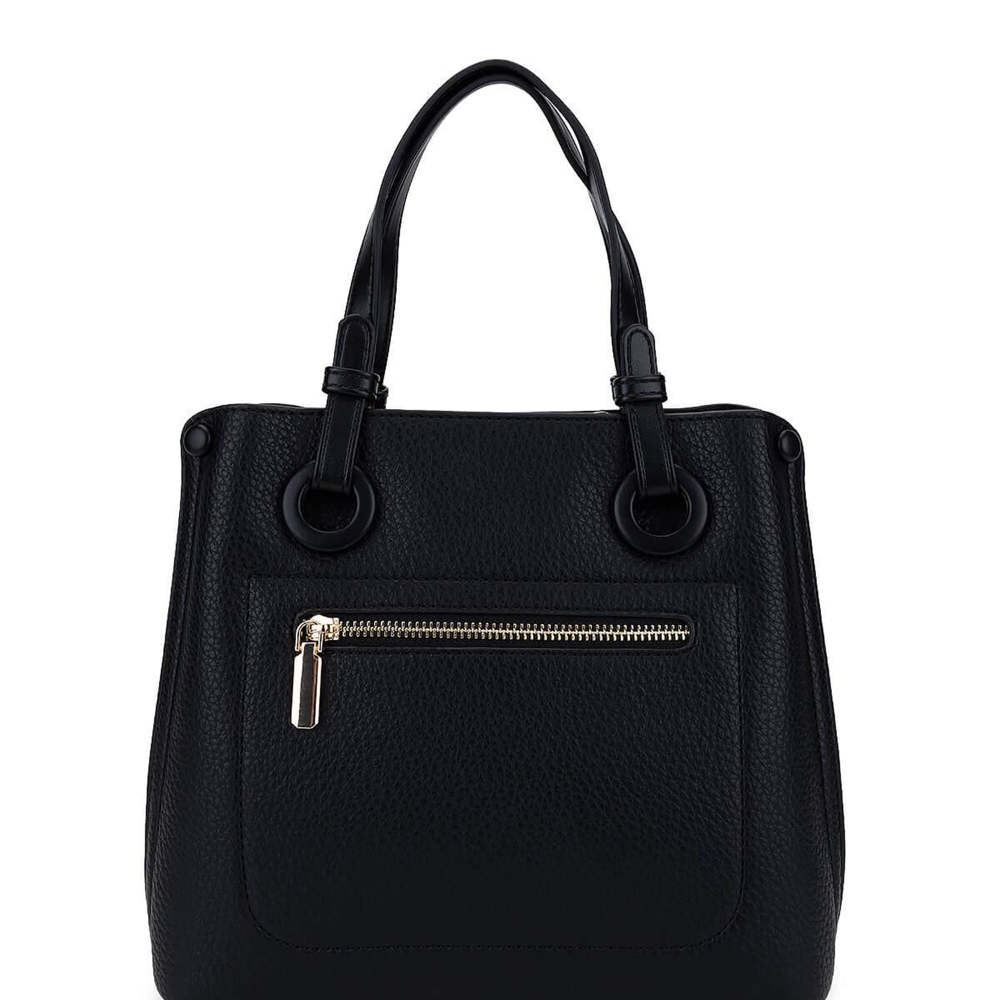 Tamer Tanca Kadın Suni Deri Siyah Omuz Çanta