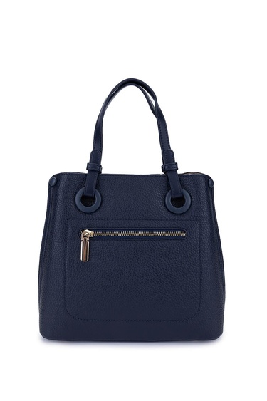  Tamer Tanca Kadın Suni Deri Lacivert Omuz Çanta