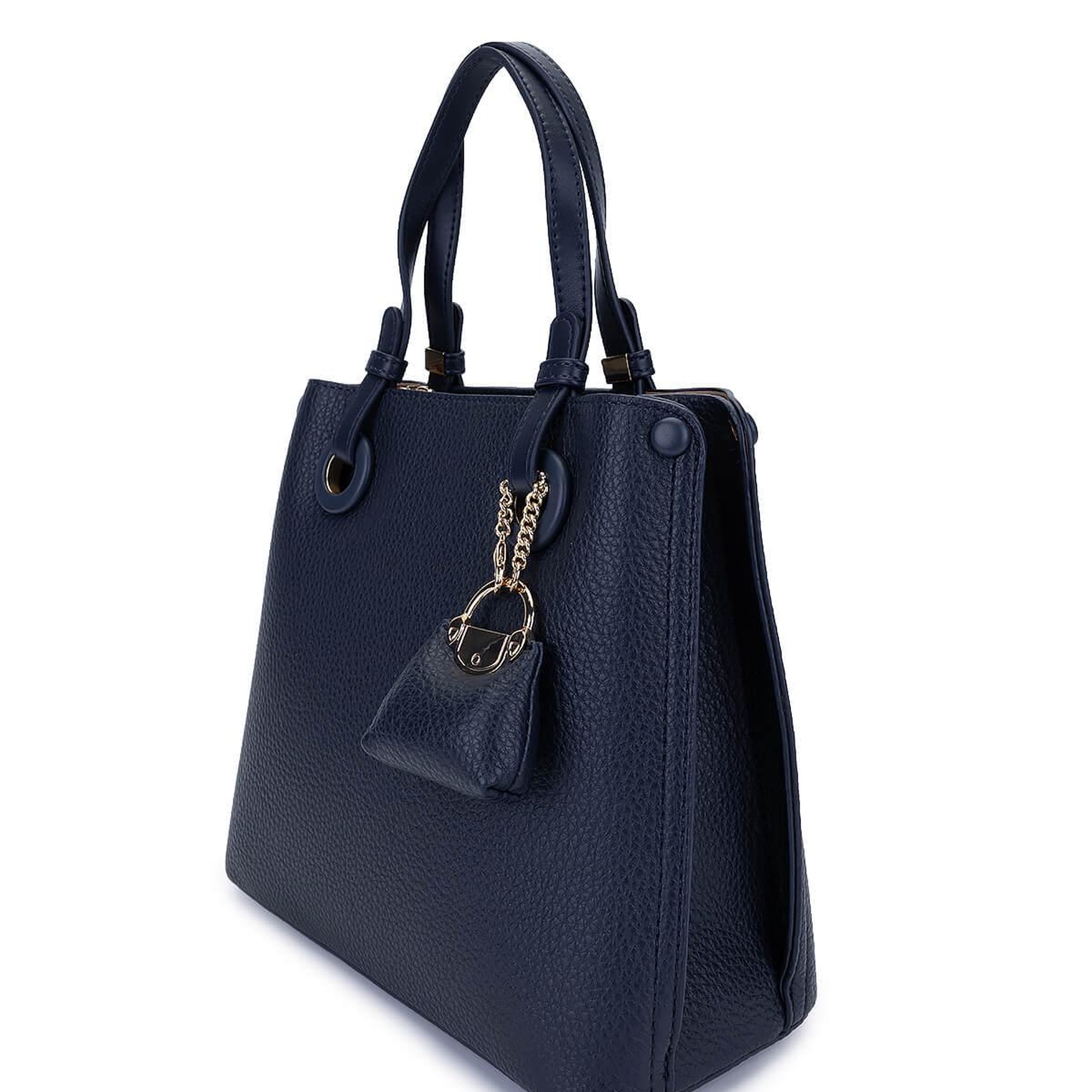 Tamer Tanca Kadın Suni Deri Lacivert Omuz Çanta