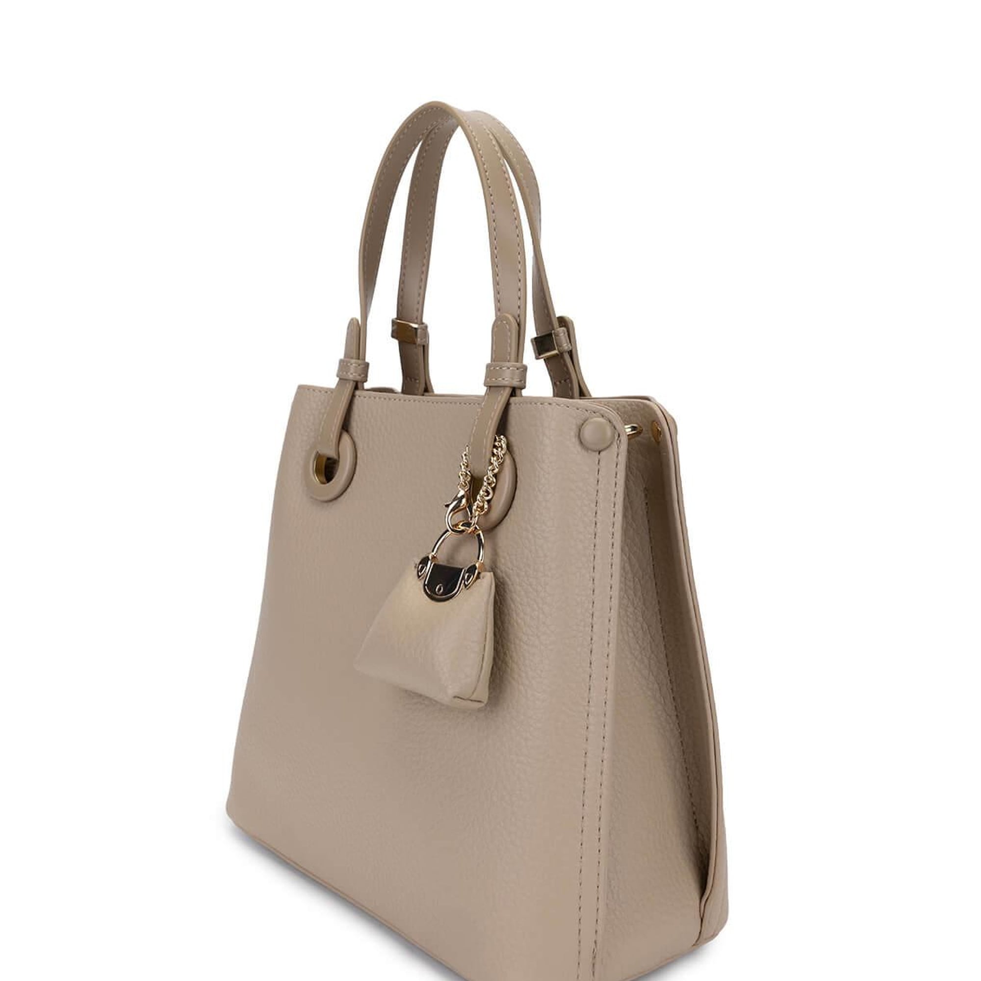 Tamer Tanca Kadın Suni Deri Taupe Omuz Çanta