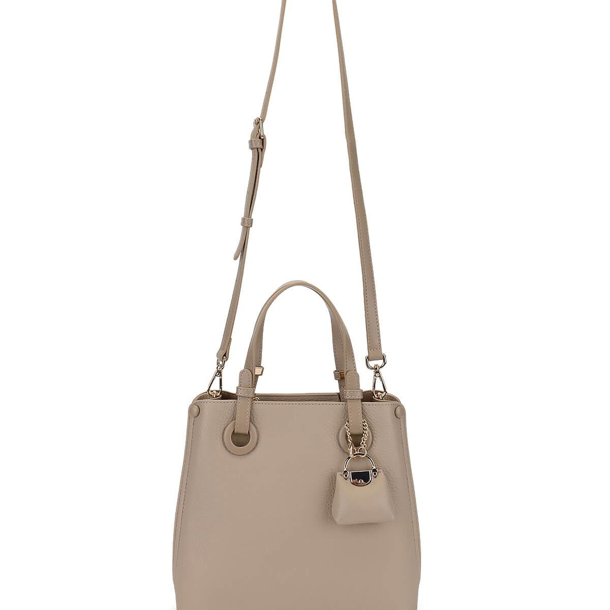 Tamer Tanca Kadın Suni Deri Taupe Omuz Çanta