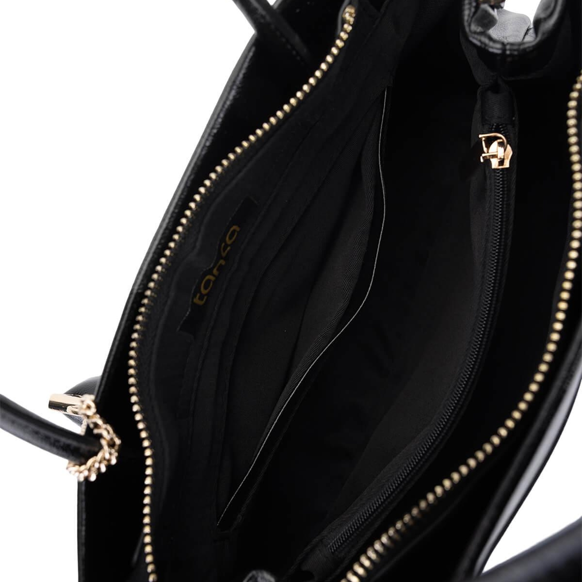 Tamer Tanca Kadın Suni Deri Siyah Omuz Çanta