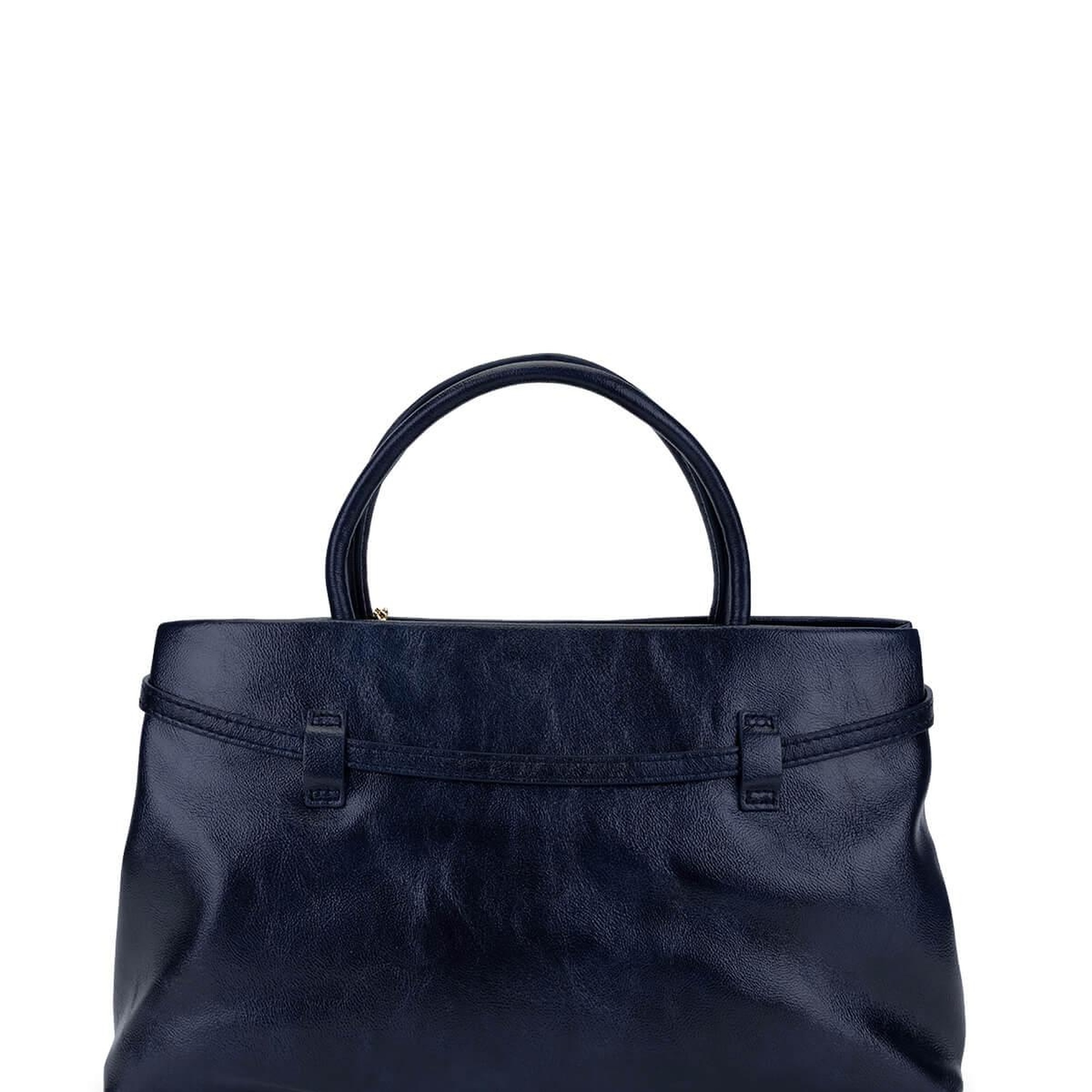 Tamer Tanca Kadın Suni Deri Lacivert Omuz Çanta