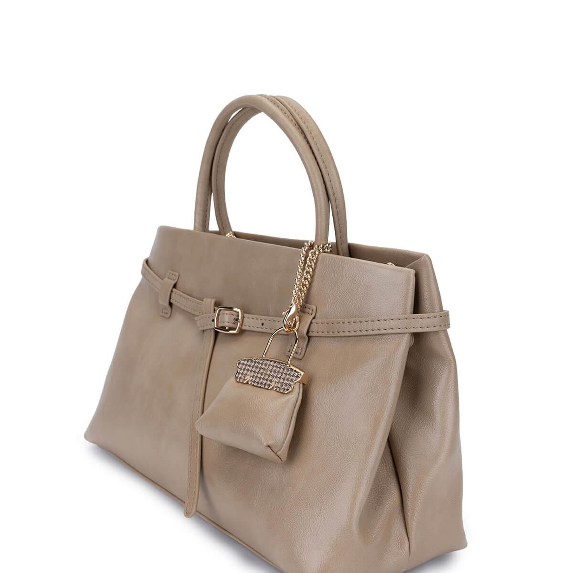 Tamer Tanca Kadın Suni Deri Taupe Omuz Çanta