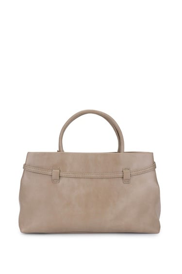  Tamer Tanca Kadın Suni Deri Taupe Omuz Çanta