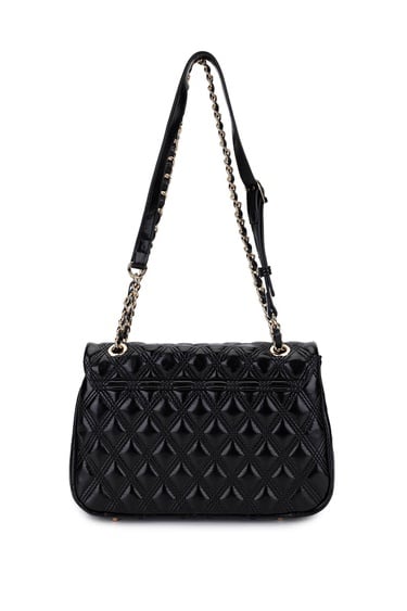  Tamer Tanca Kadın Suni Deri Siyah Omuz Çanta