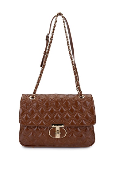  Tamer Tanca Kadın Suni Deri Camel Omuz Çanta