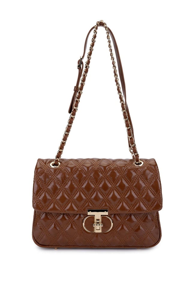  Tamer Tanca Kadın Suni Deri Camel Omuz Çanta