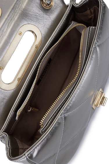  Tamer Tanca Kadın Suni Deri Metalik Omuz Çanta