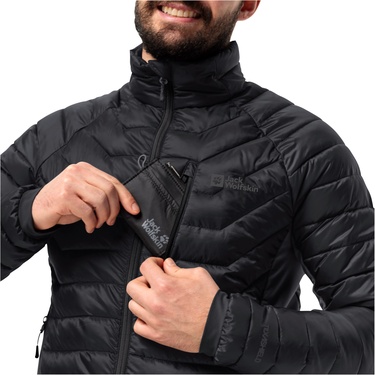  Jack Wolfskin Routeburn Pro Ins Erkek Siyah Outdoor Ceketi
