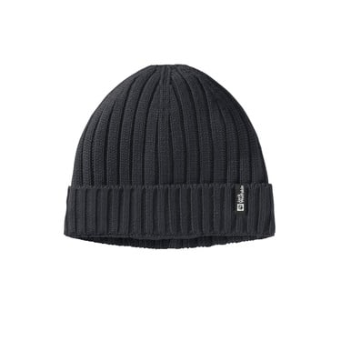  Jack Wolfskin Rib Knit Beanie Unisex Siyah Bere