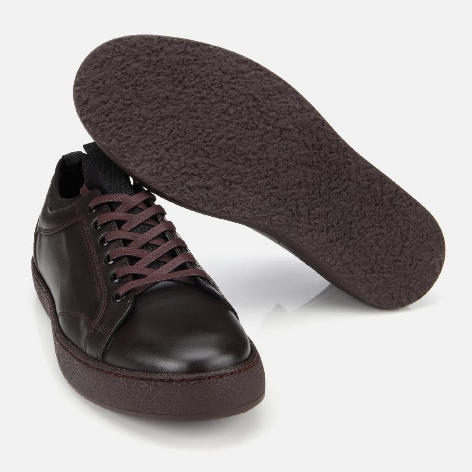 Erkek Deri Kahverengi Yumuşak Dokulu Günlük Ayakkabı