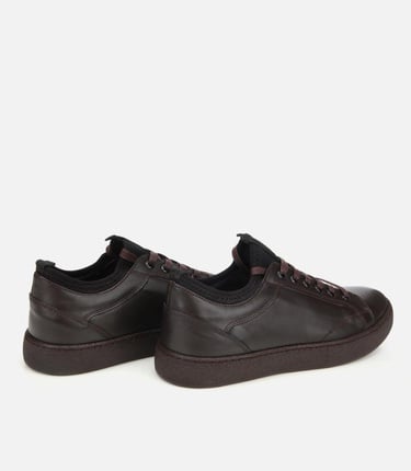  Erkek Deri Kahverengi Yumuşak Dokulu Günlük Ayakkabı