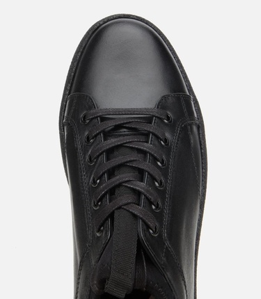  Erkek Deri Siyah Yumuşak Dokulu Günlük Ayakkabı