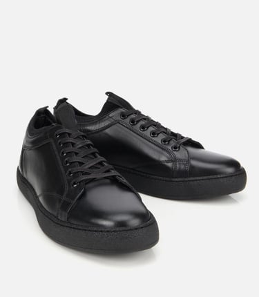  Erkek Deri Siyah Yumuşak Dokulu Günlük Ayakkabı