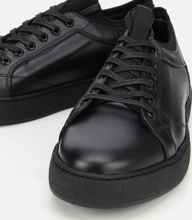  Erkek Deri Siyah Yumuşak Dokulu Günlük Ayakkabı