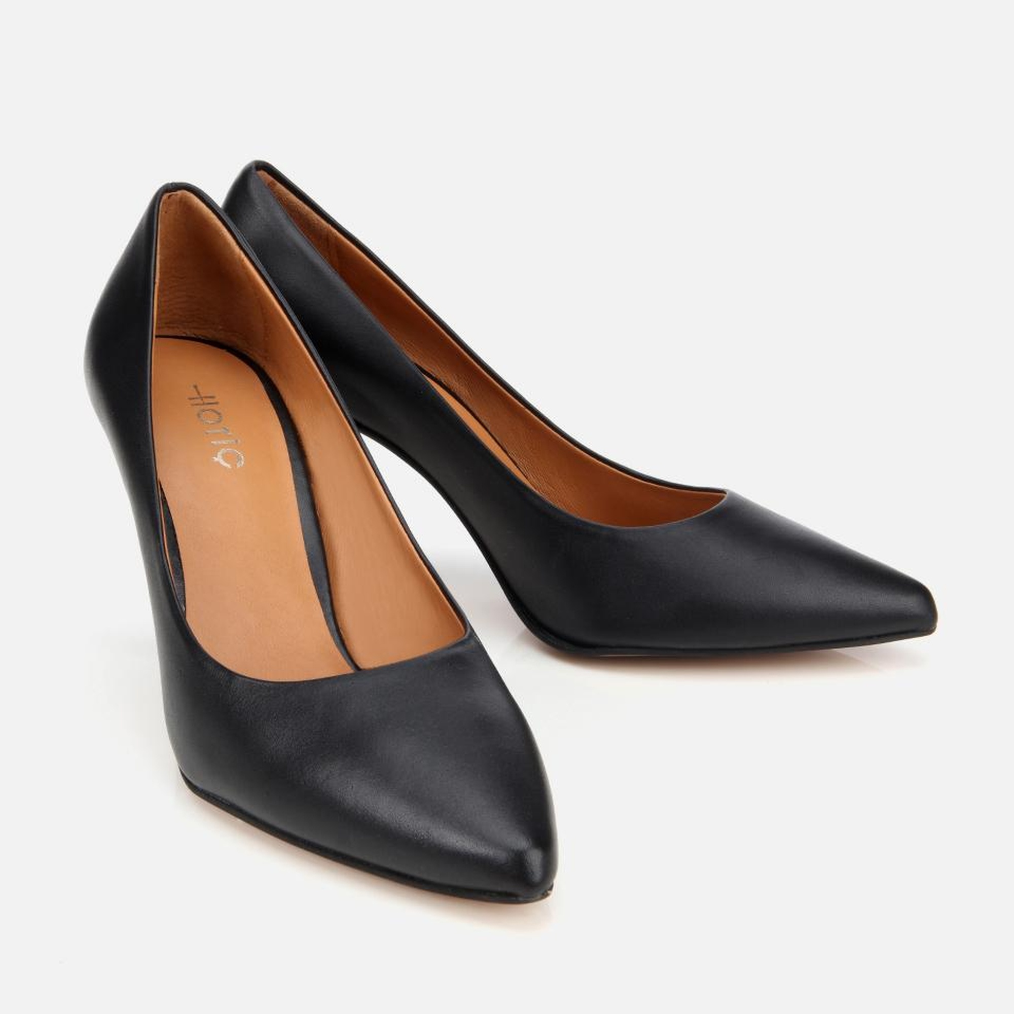 Kadın Deri Siyah Yüksek Topuklu Stiletto