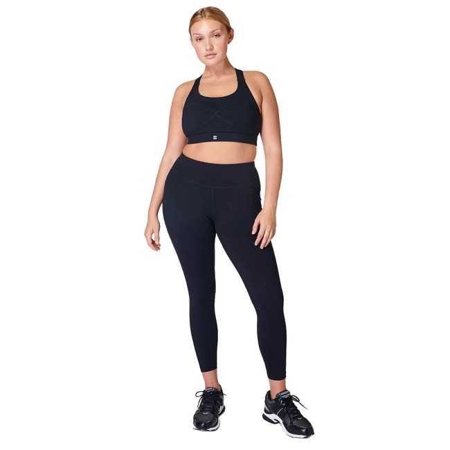  Sweaty Betty Power 7/8 Workout Leggings Kadın Siyah Fitness Tayt