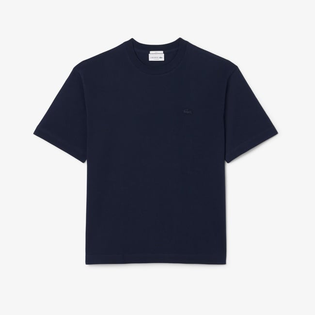  Lacoste Loose Fit Erkek Lacivert T-Shirt