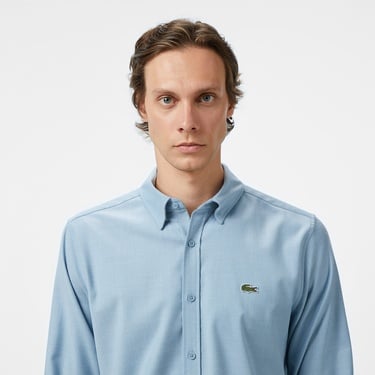  Lacoste Erkek Regular Fit Mavi Gömlek