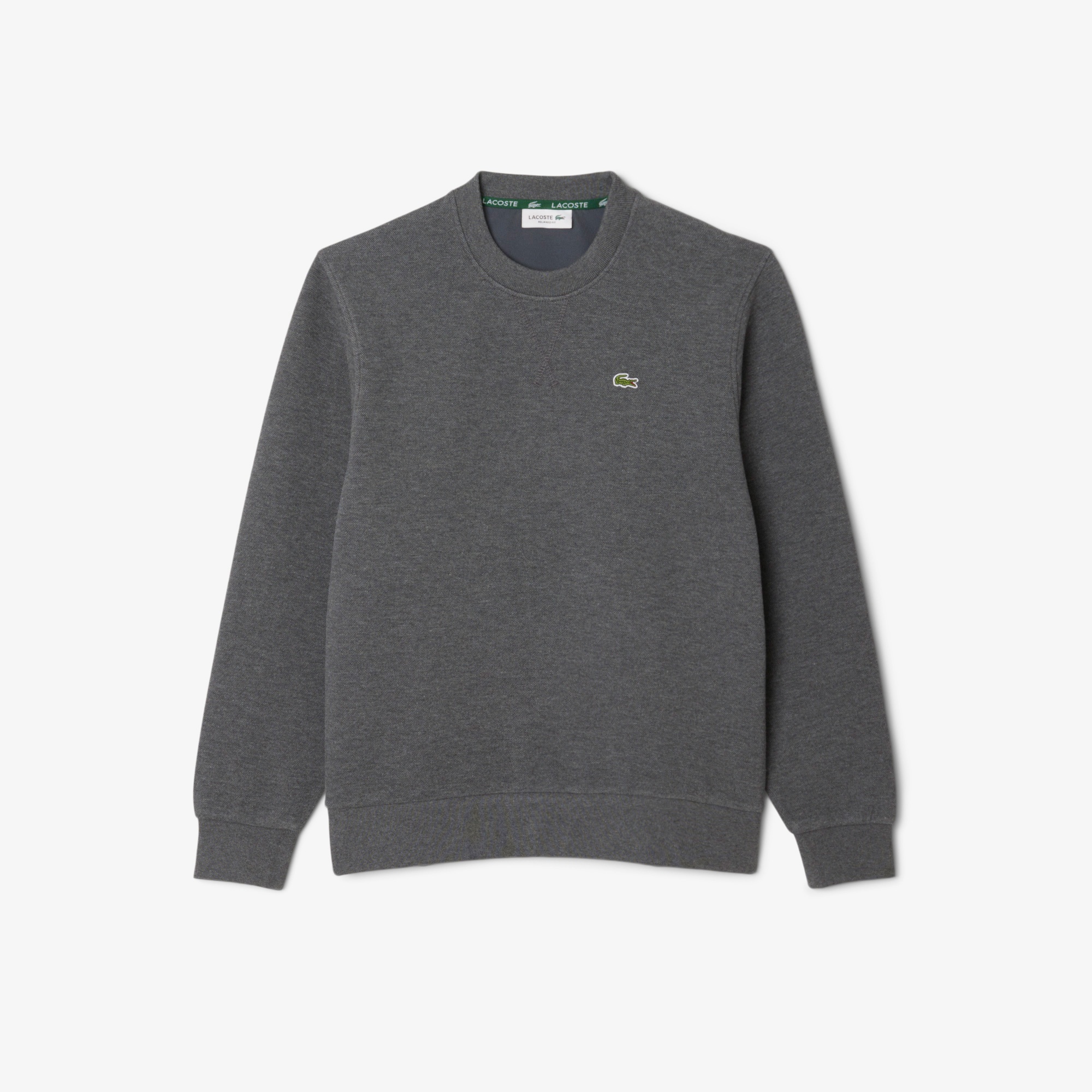 Lacoste Kadın Relaxed Fit Bisiklet Yaka Gri Sweatshirt