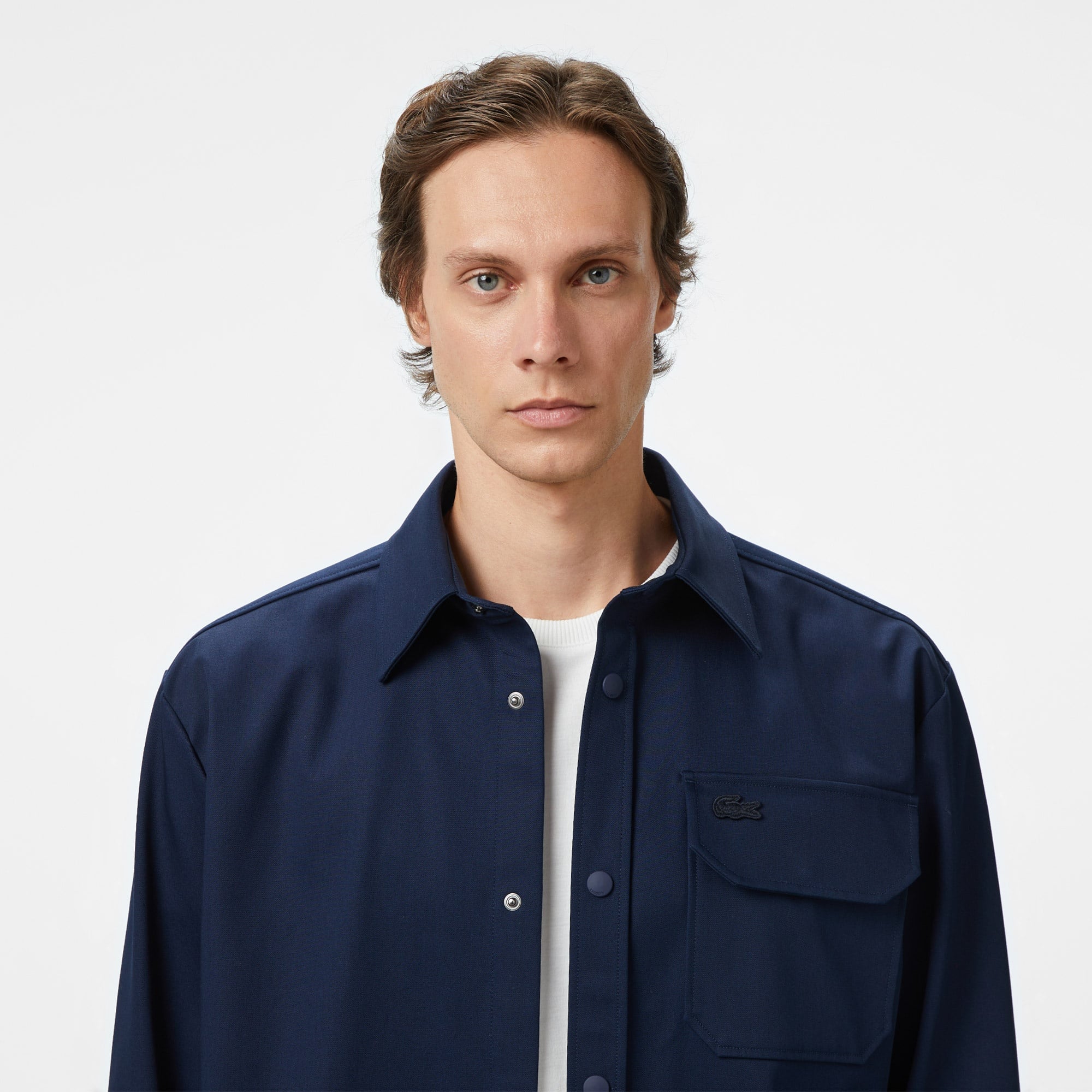 Lacoste Erkek Relaxed Fit Lacivert Gömlek