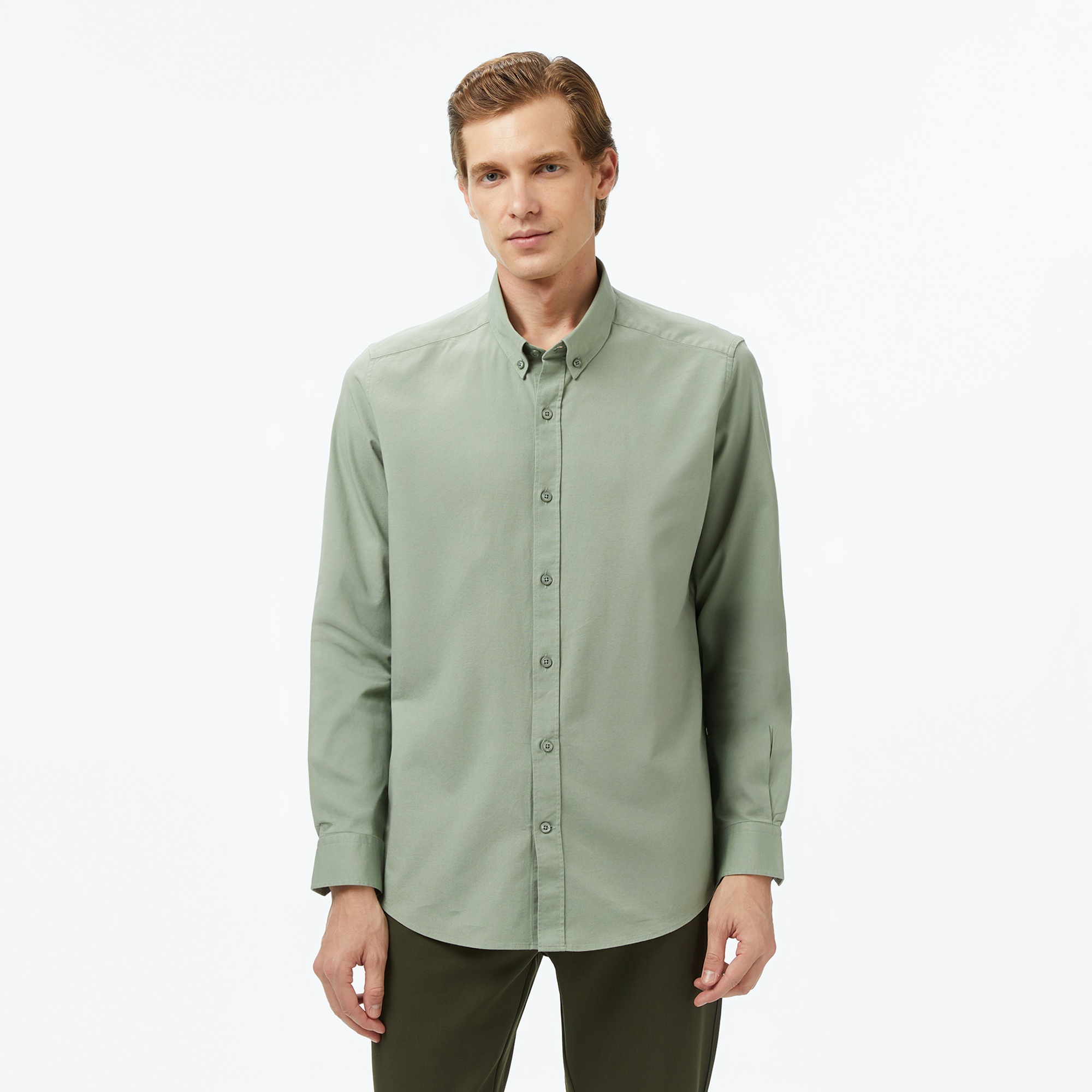 Nautica Erkek Yeşil Classic Fit Gömlek