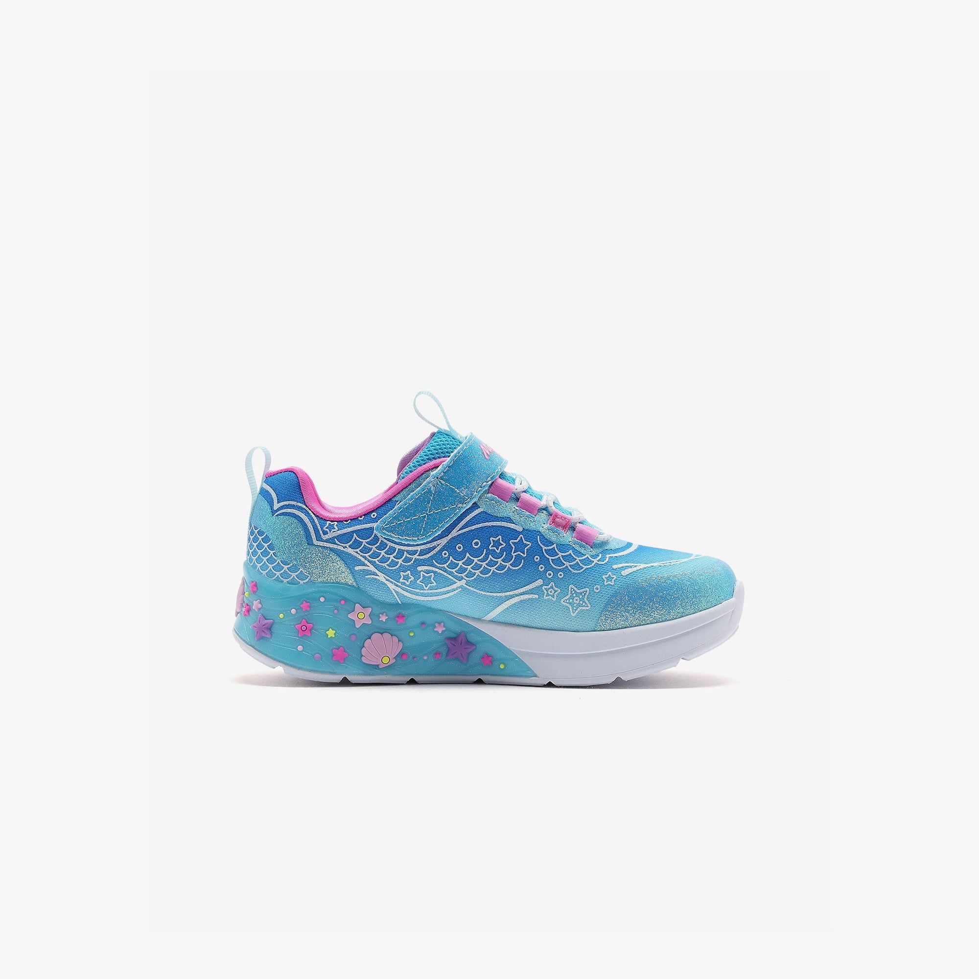  Skechers Mermaid Dreams Çocuk Mavi Işıklı Spor Ayakkabı