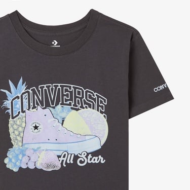  Converse Chuck &Fruit Çocuk Siyah T-Shirt