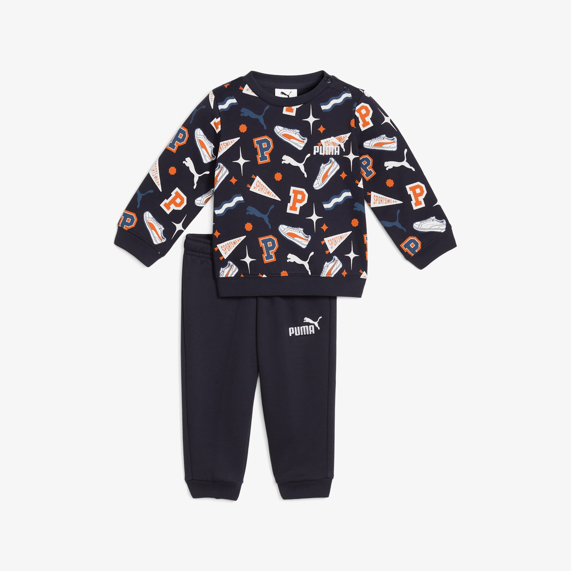  Puma Minicats Crew Çocuk Mavi Eşofman Takımı