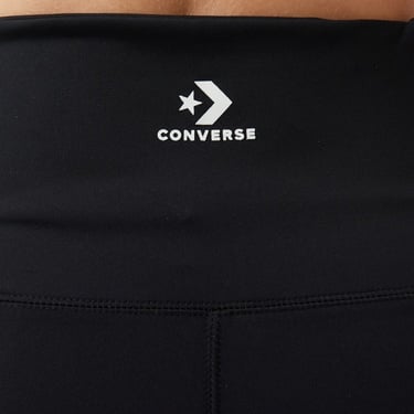  Converse Star Chevron Baskılı Slim Fit Kadın Siyah Tayt