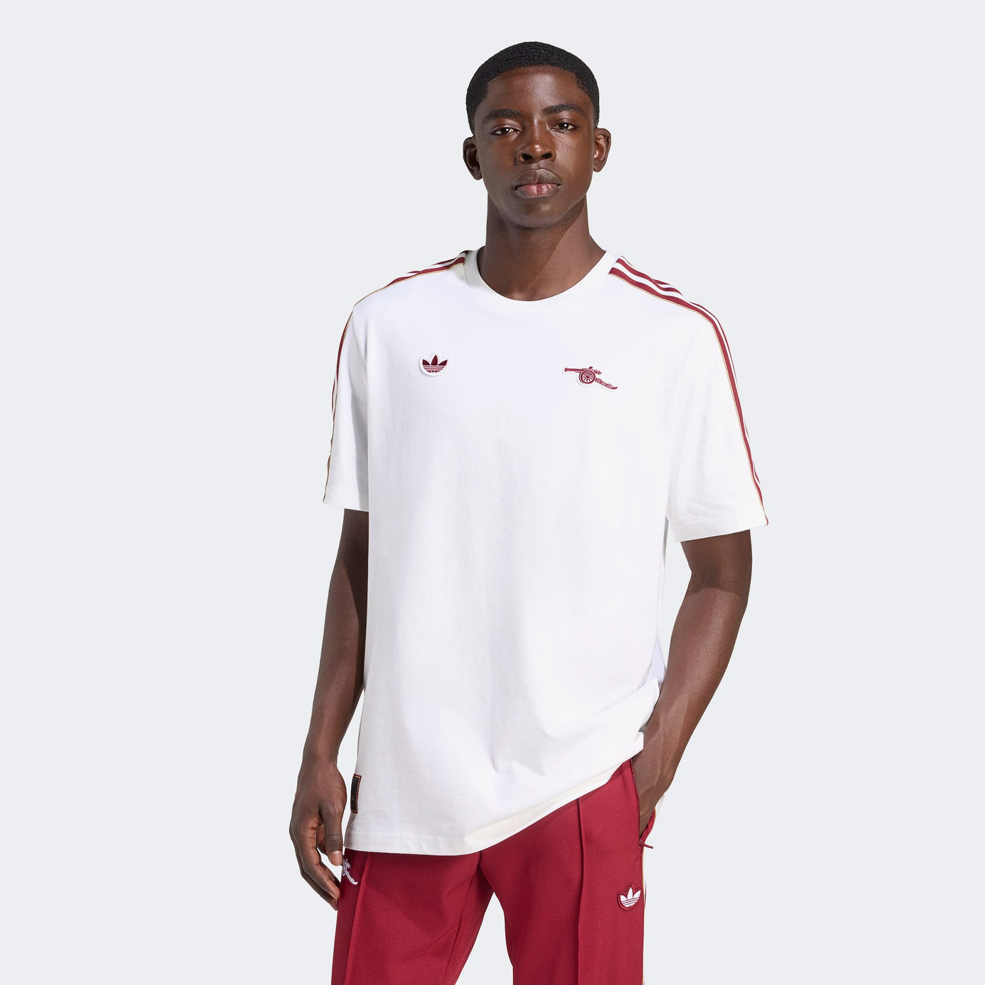  adidas Arsenal Terrace Icons Erkek Beyaz T-Shirt