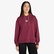 Timberland Stack Logo Loop Back Kadın Bordo Sweatshirt