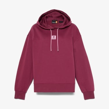  Timberland Stack Logo Loop Back Kadın Bordo Sweatshirt