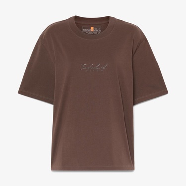  Timberland Lush Comfort Short-Sleeve Kadın Kahverengi T-Shirt