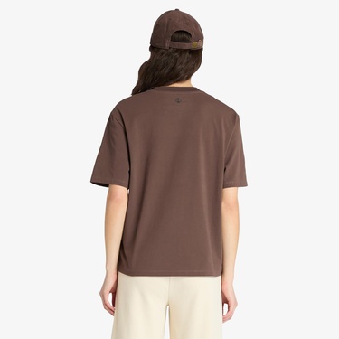  Timberland Lush Comfort Short-Sleeve Kadın Kahverengi T-Shirt