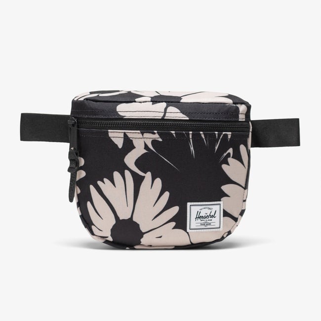  Herschel Settlement Flowers Unisex Siyah Bel Çantası