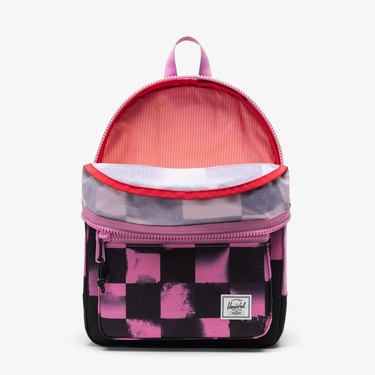  Herschel Supply Co Heritage Checkered Çocuk Siyah/Pembe Sırt Çantası