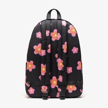  Herschel Classic XL Pink Flowers Unisex Siyah Sırt Çantası