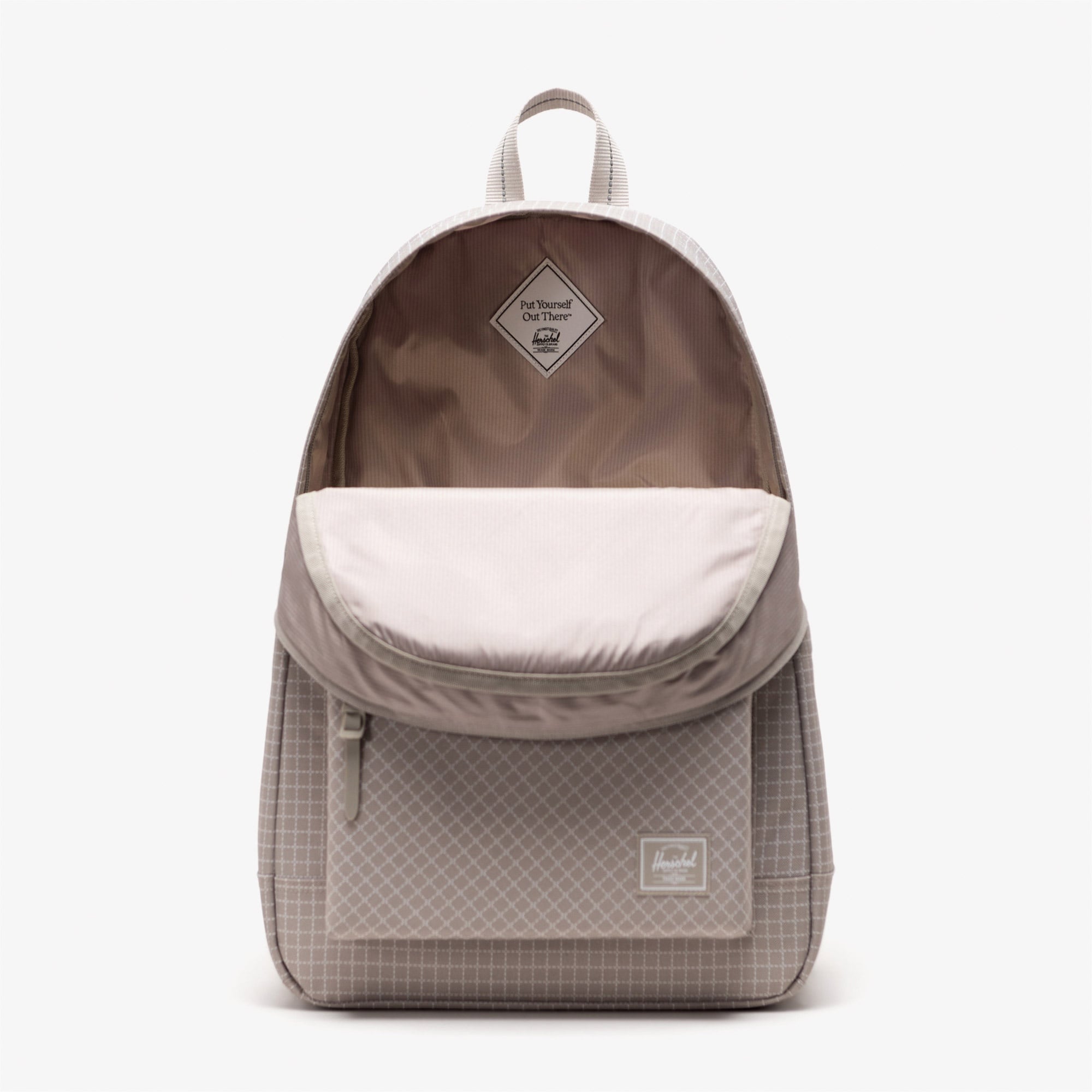 Herschel Heritage Checkered Unisex Krem Sırt Çantası