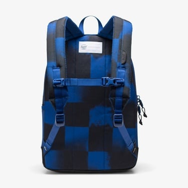  Herschel Heritage Checkered Çocuk Siyah/Mavi Sırt Çantası