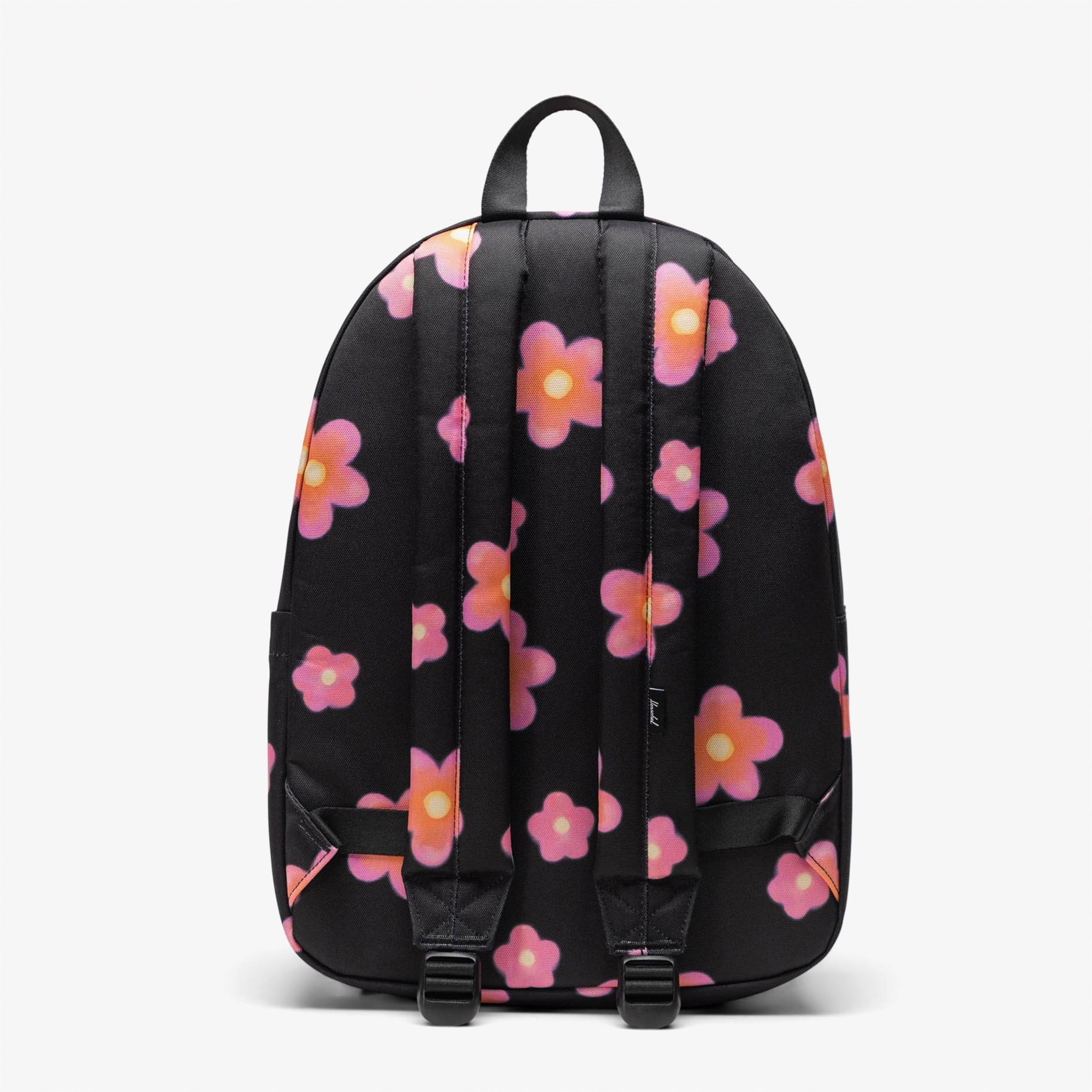Herschel Classic Pink Flowers Unisex Siyah Sırt Çantası